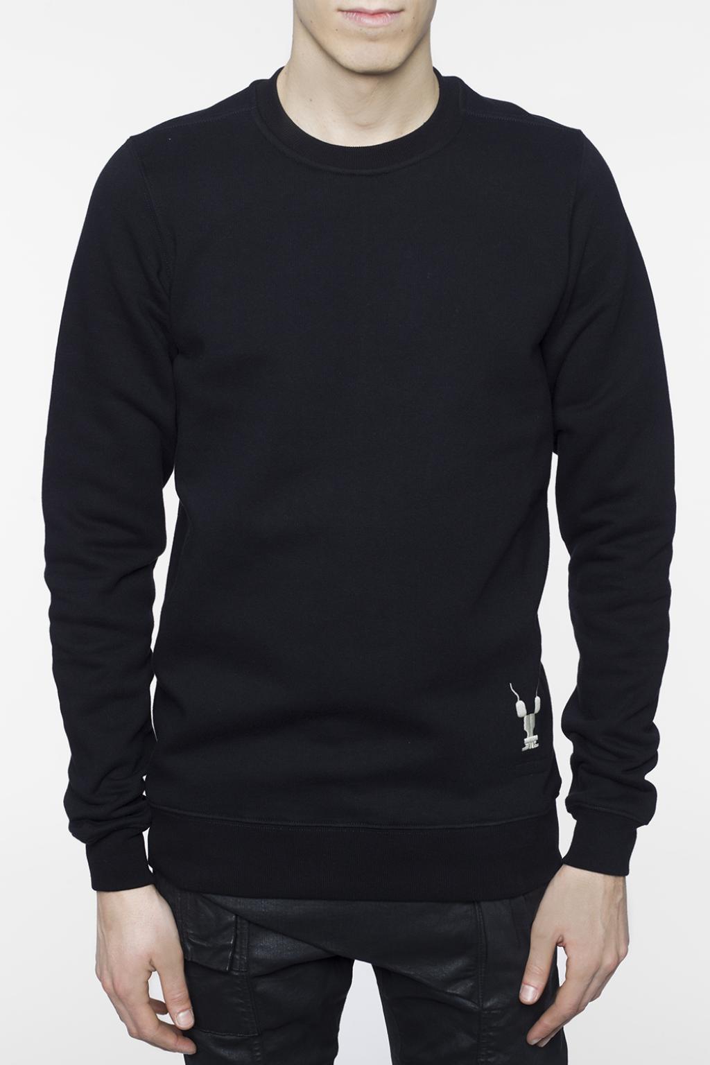 Rick Owens DRKSHDW Logo-embroidered long sweatshirt | Men's | Vitkac